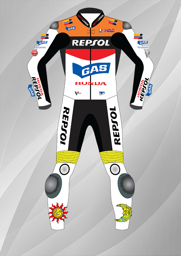 Valentino Rossi 2003 Honda Repsol Leather Racing Suit Endless Racegear