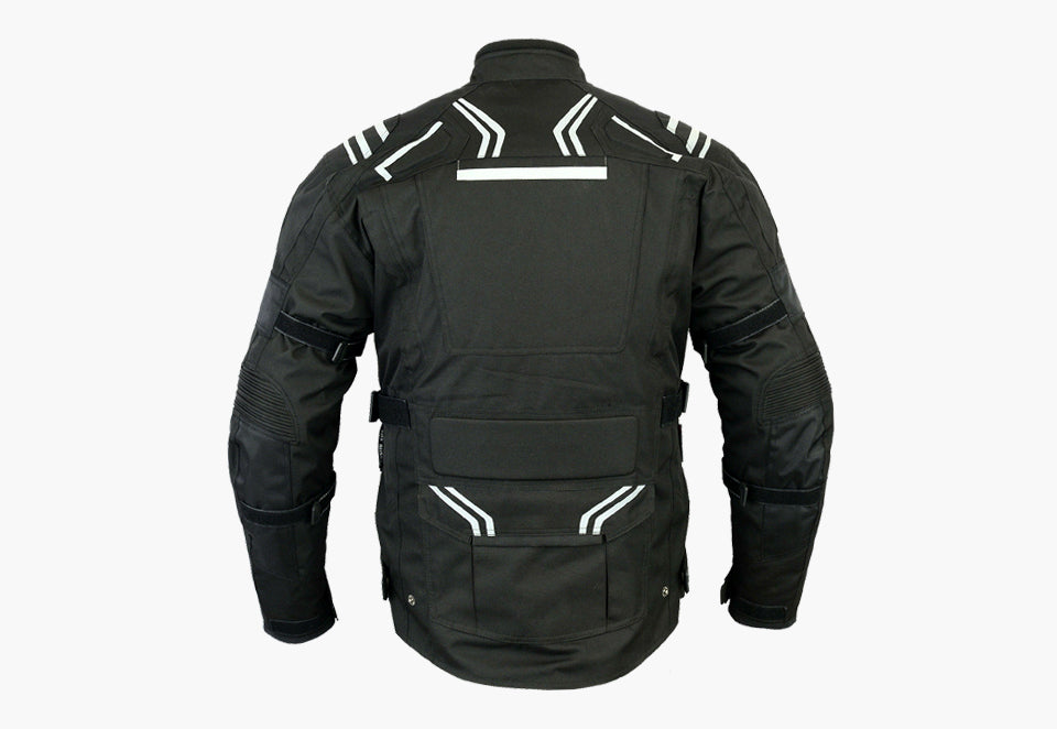 BGA Velocity Water Resistant & Breathable Motorcycle Riding Jacket Black