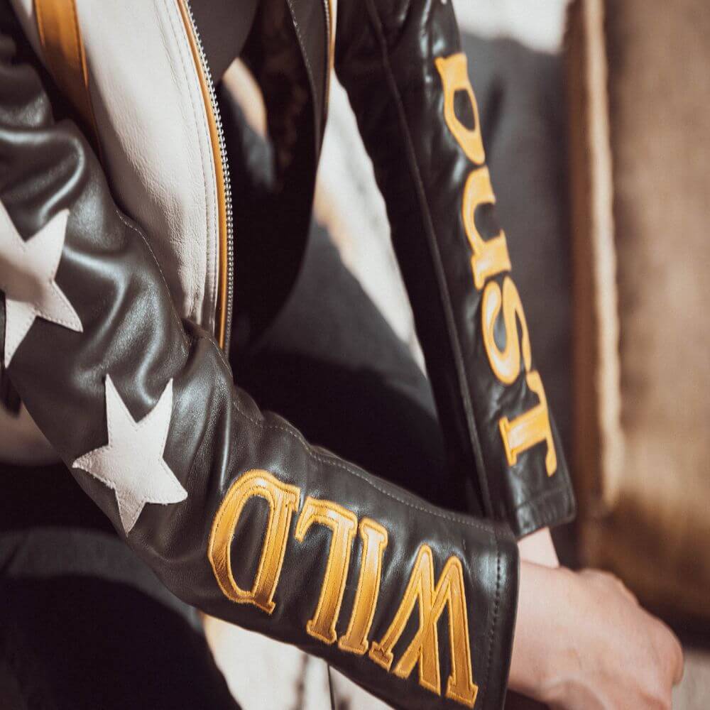 Wild Dust Sisters Stars And Stripes Leather Jacket Wildust Sisters