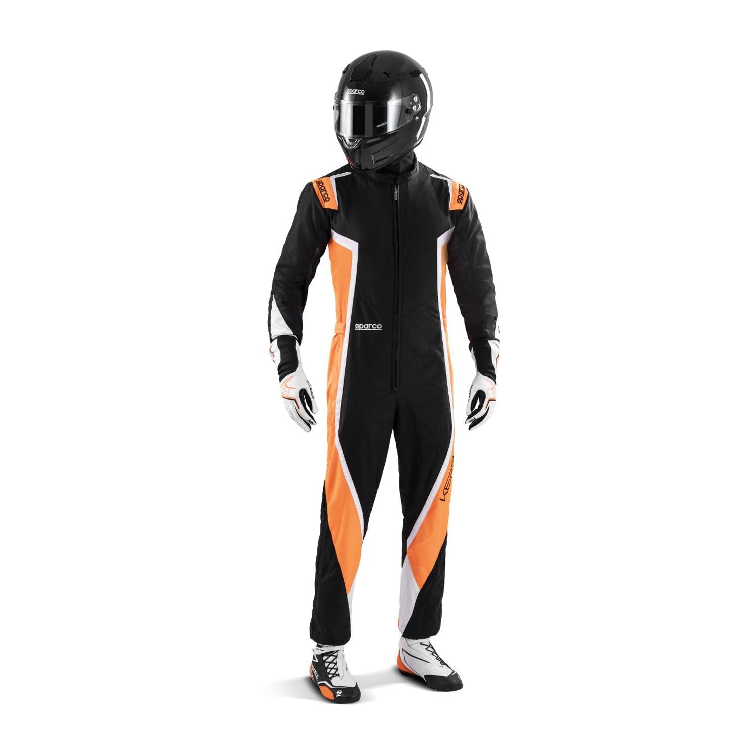 SPARCO KERB MY22 KARTING SUIT BLACK/ORANGE (CIK-FIA) Rental Sports