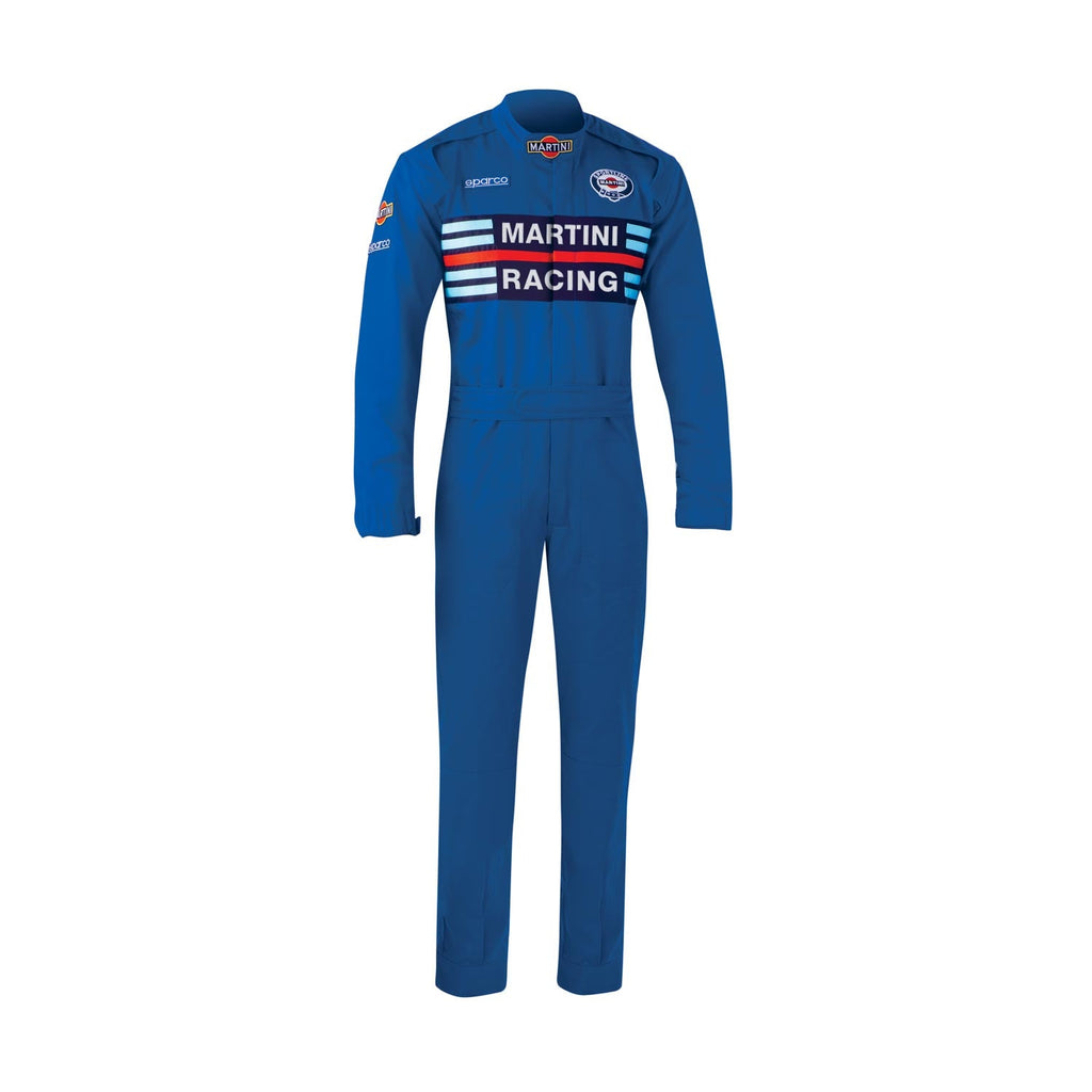 Sparco MS-4 Martini Racing Mechanic Overalls blue Rental Sports